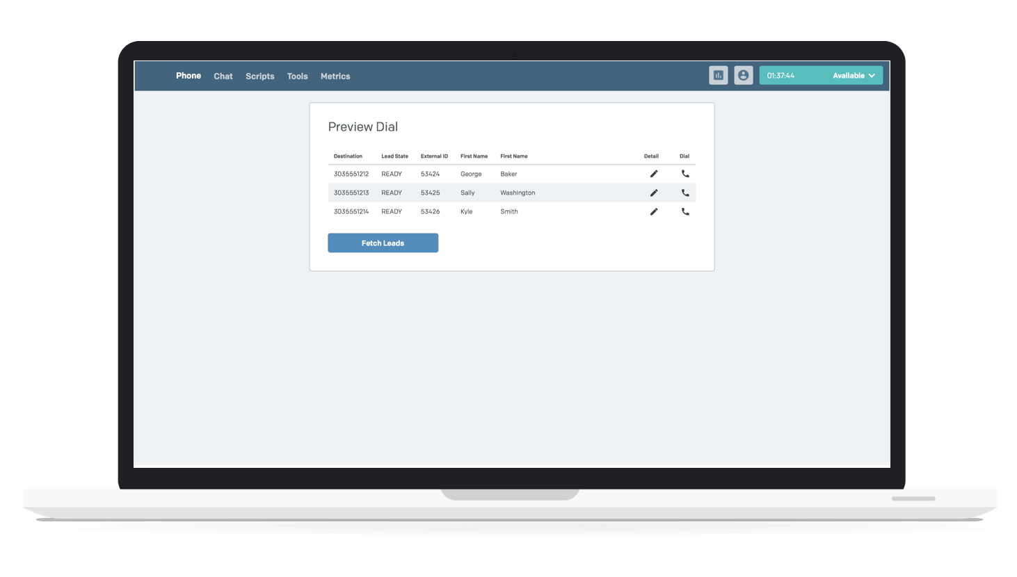 preview dialer